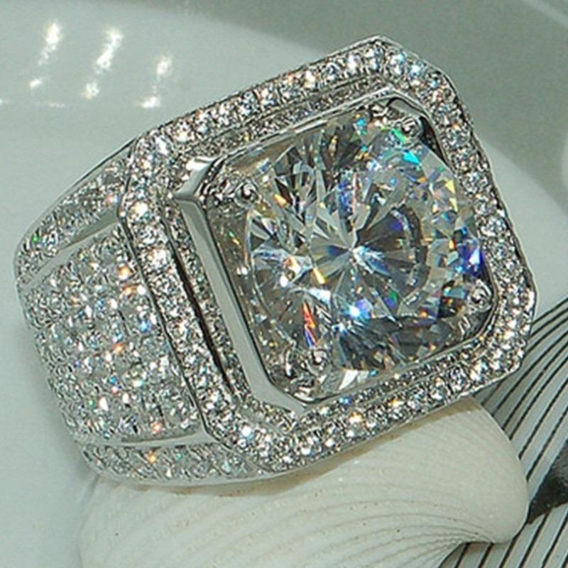 Hot Sale Fashion Domineering Micro-inlaid Zircon Men's Ring Holiday Gifts