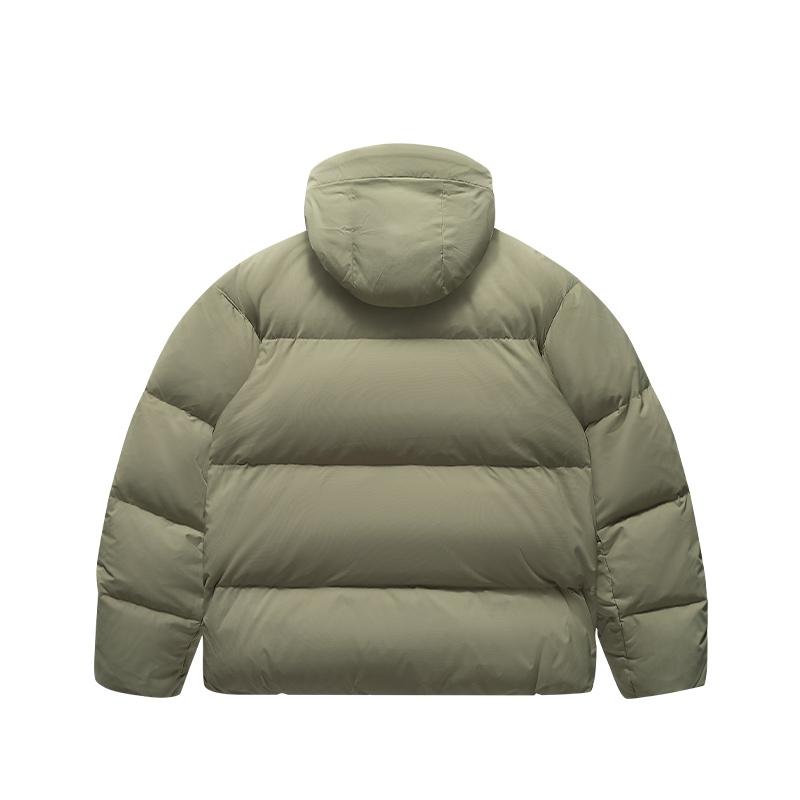 Fila Fusion Eer Versatile Warm Hooded Duck Down Jacket Men Outerwear Dark-Brown Khaki T11M445905FDK