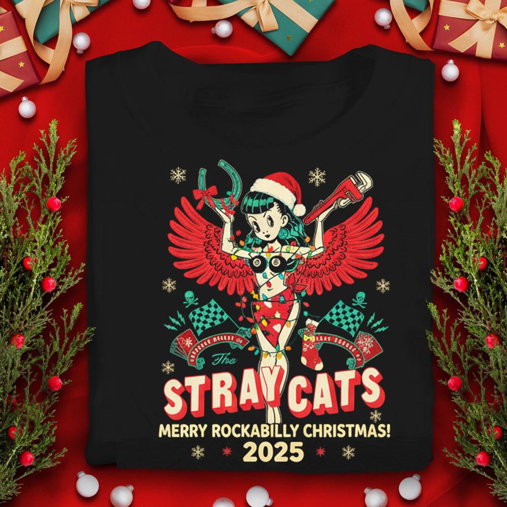

The Stray Cats Fall Tour 2025 T-shirt Rock Band Stray Cats CHRISTMAS B1L8 Unisex T-Shirt XXL