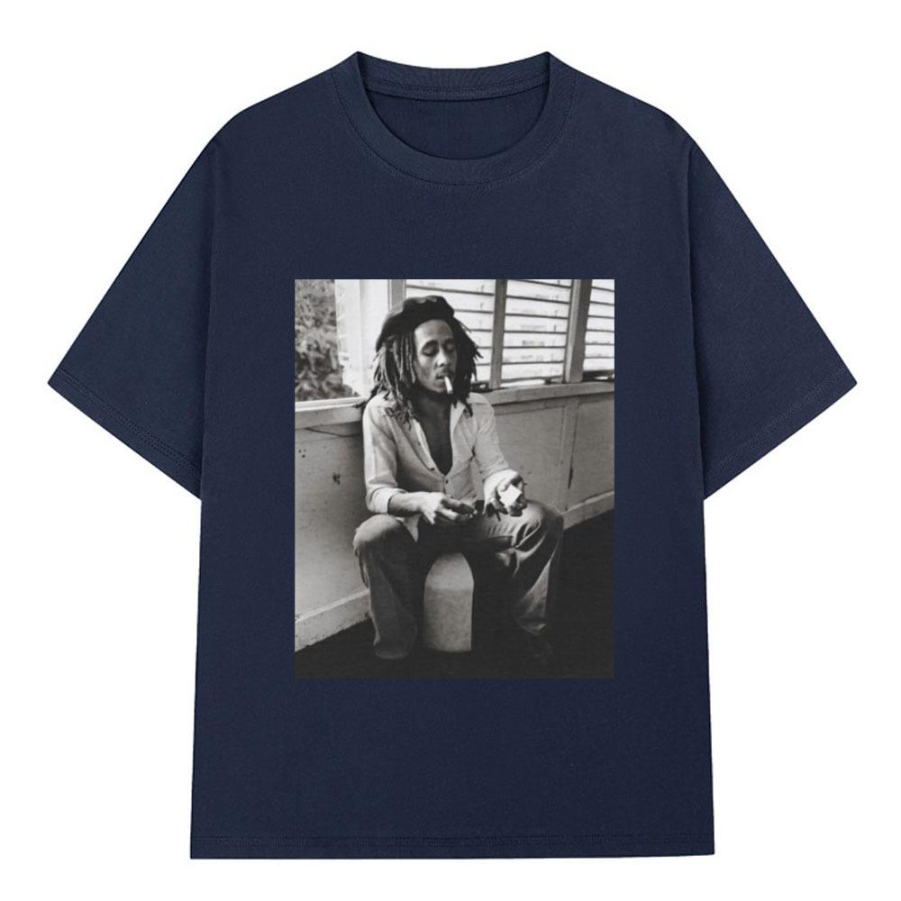 Reggae Music Originator Bob Marley T Shirt Men Vintage Gothic Tshirt Cotton Casual Oversized Short Sleeve Tshirts Streetwear