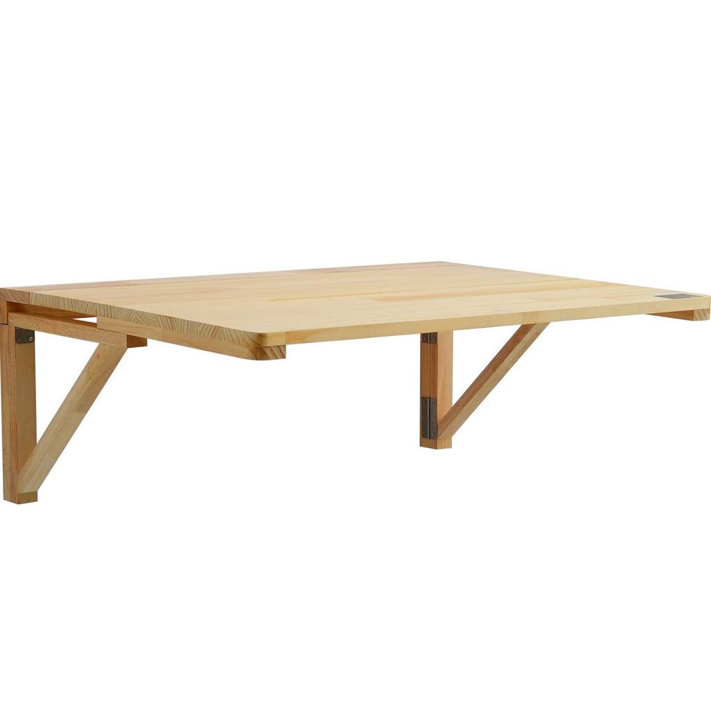 Wall Mounted Floating Folding Table Laptop Desk Home Office 31.5x23.62 In