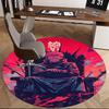 1pc Jujutsu Kaisen Satoru Gojo Round Carpet - Anime Design Chair Mat, Non-Slip Rug for Office, Home Decor, Living Room