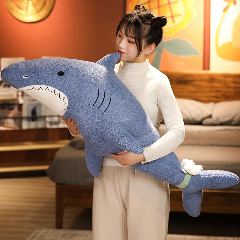 100cm 120cm Kawaii Fuchs Hai Hase Bär Plüschtier Kissen Weiches Kuscheltier Kissen Schlafkissen Geschenk für Kinder