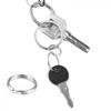 50PCS 15mm Connectors Clasps Split Key Ring Loop Hoop KeyChain Stainless Steel
