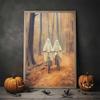 Vintage Wall Art Music Sports Spooky Aesthetics Bicycle Halloween HD Canvas Print Poster Home Living Room Bedroom Decoration