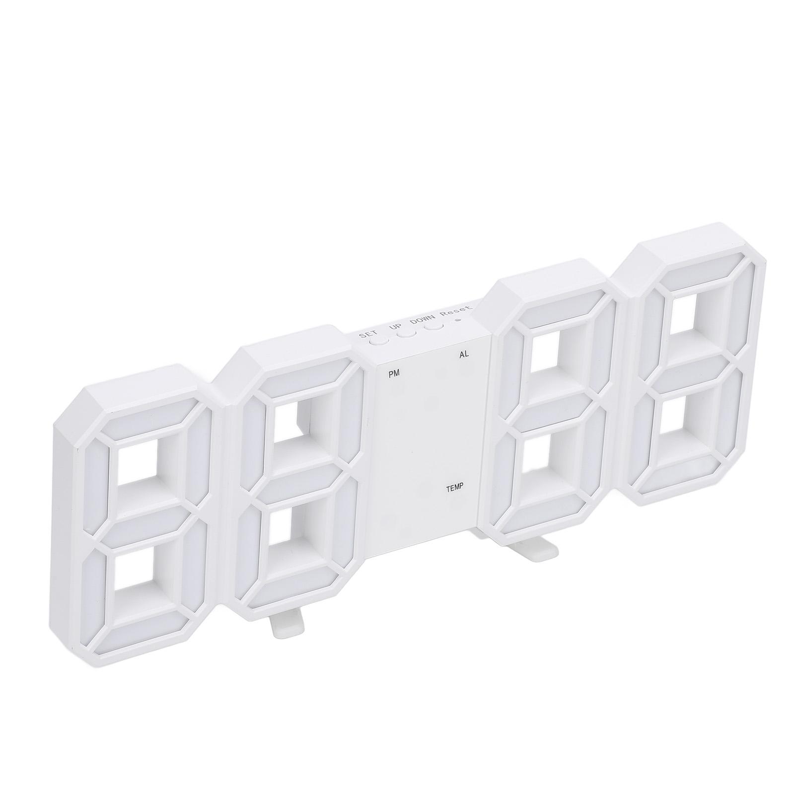 

3D светодиодные цифровые часы с автоматической регулировкой яркости, датой, температурной стабильностью, современные декоративные 3D светодиодные электронные