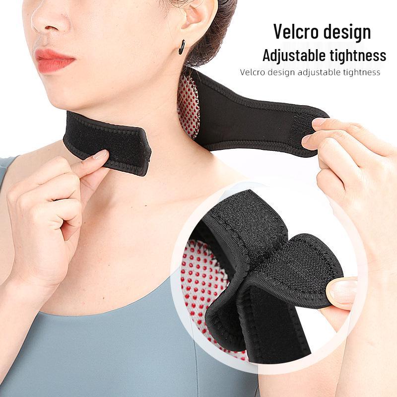Tourmaline Magnetic Self-Heating Neck Brace: Windproof Support Strap for Cervical Vertebra Protection