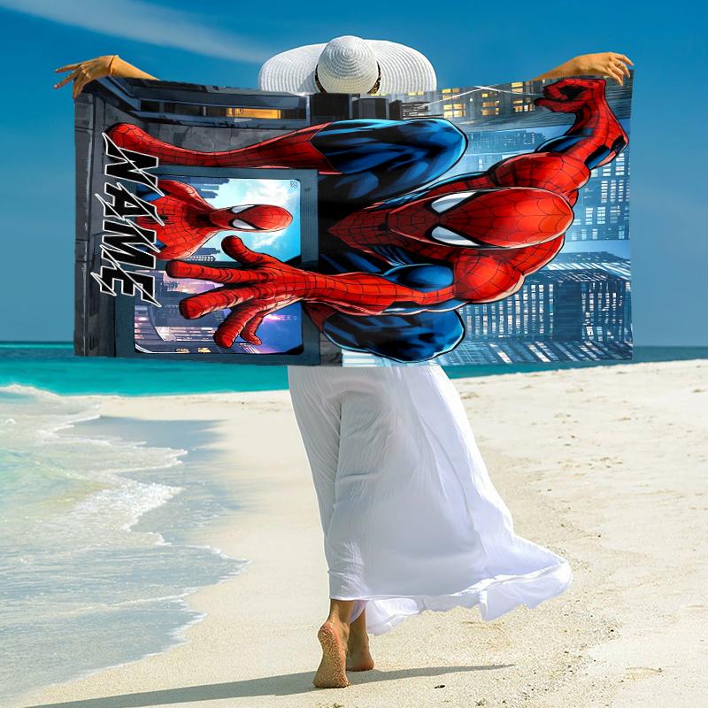 Personalized "Powerful Dark Sorcerer" Beach Towel Microfiber Beach Towel Thin Absorbent for Beach Swimming Yoga Bath Sports. 091059