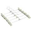 Retractable Stainless Steel Non-slip Hanger with Adjustable Clips for Trousers, Skirts, Underwear, and Socks.