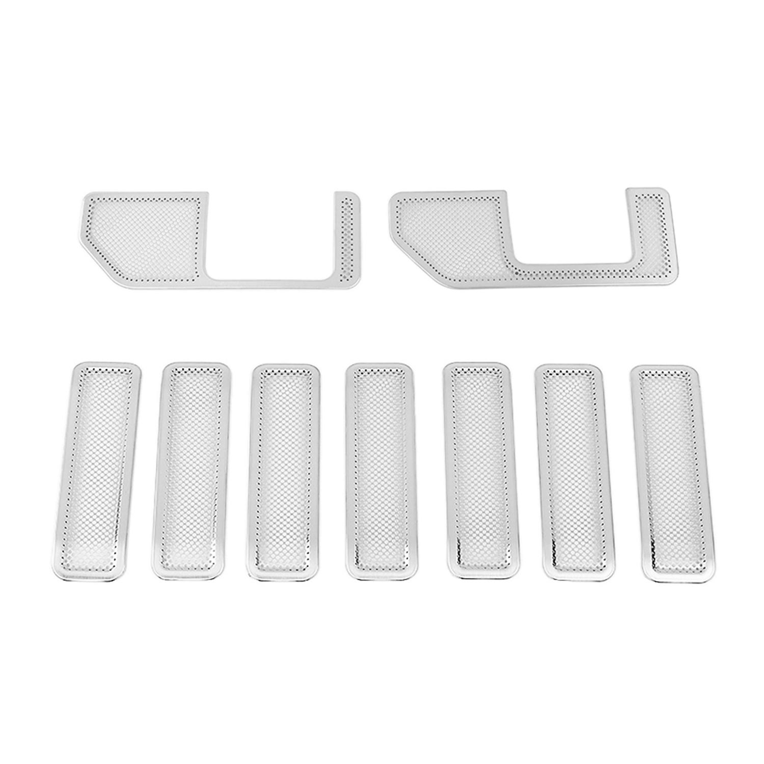 

Car Front Engine Hood Wiper Base Cover/Air Vent Mesh Panel Trim for Jeep Wrangler JL Gladiator JT 2018-2025 Exterior Accessories