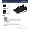 Mens Slip-On Canvas Loafers Soft Rubber Sole Non-Slip Comfortable Casual Shoes Middle-Aged Men