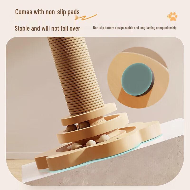 Langlebiger Sisal-Kratzbaum für Katzen