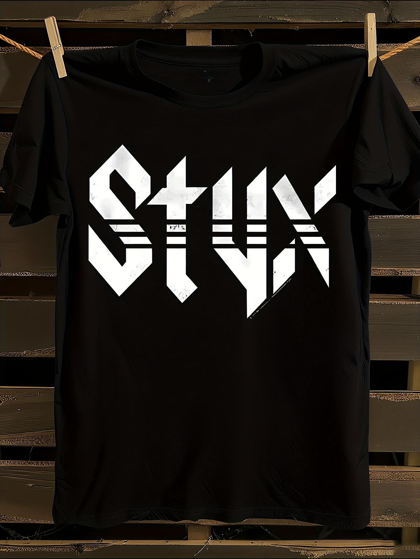 Styx White Logo Music T-shirt XL