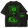 Fallout Anime Lover Washed T-shirt Year Round Clothing High Quality Personality Clothes Plus Size Unisex New Model Couples Tee