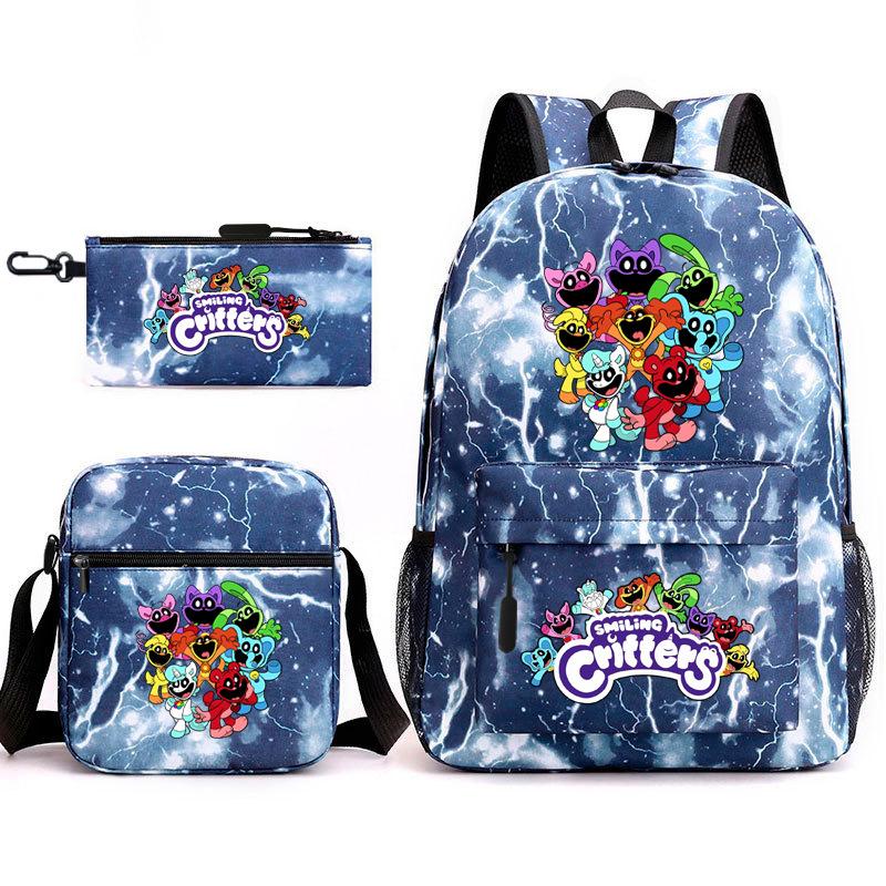 School season starry sky primary school student schoolbag smiling animal leisure backpack