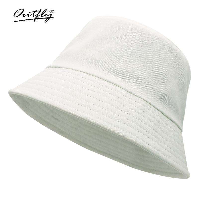 Solid color bucket hat cotton shows small face daily face covering sunscreen basin hat bucket hat can be printed LOGO