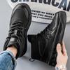 Herbst Herren Freizeitsportschuhe Flachabsatzstiefel Hochgeschnitten Dicksohlige Sportschuhe Herren Outdoor Reiseschuhe
