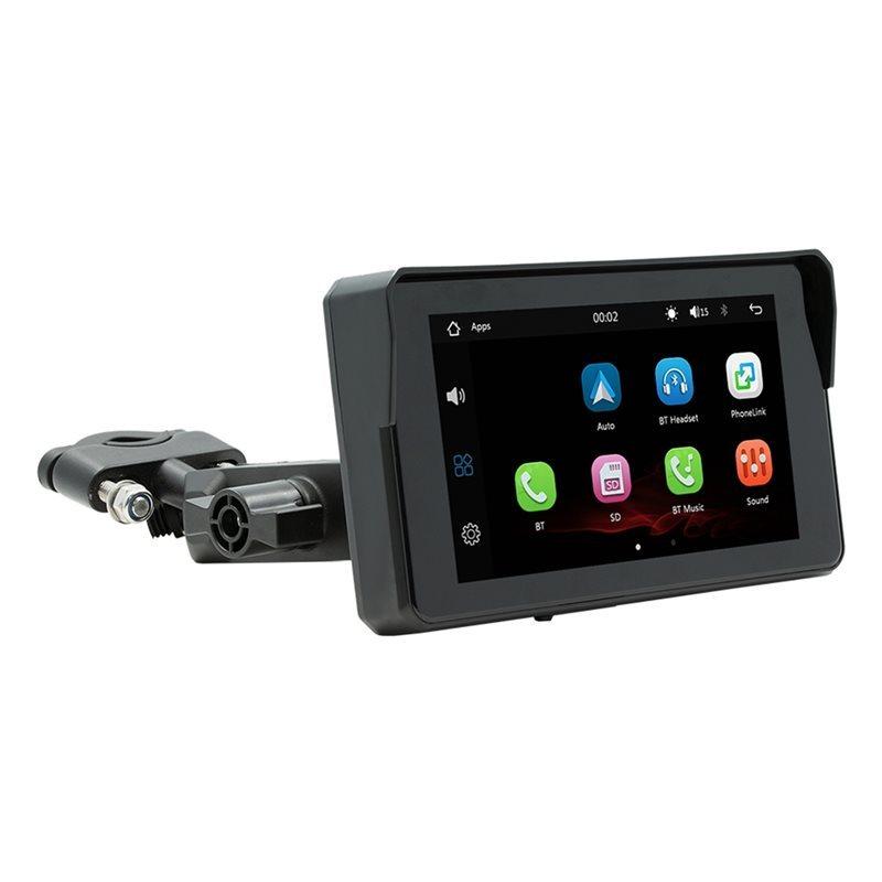 Motorcycle 5" Navigation Screen Bluetooth Waterproof Portable Wireless Carplay Android Auto MP5 Player