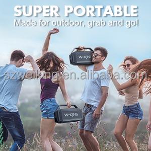 W-KING Direct Supply D9 Portable Wireless Outdoot IPX6 Waterproof Wireless Speaker with two EQ and handsfree