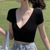 GMXIA T-shirt da Donna Pure Desire con Stampa Vintage Scollo a V e Laccetto Estiva Floreale da Donna
