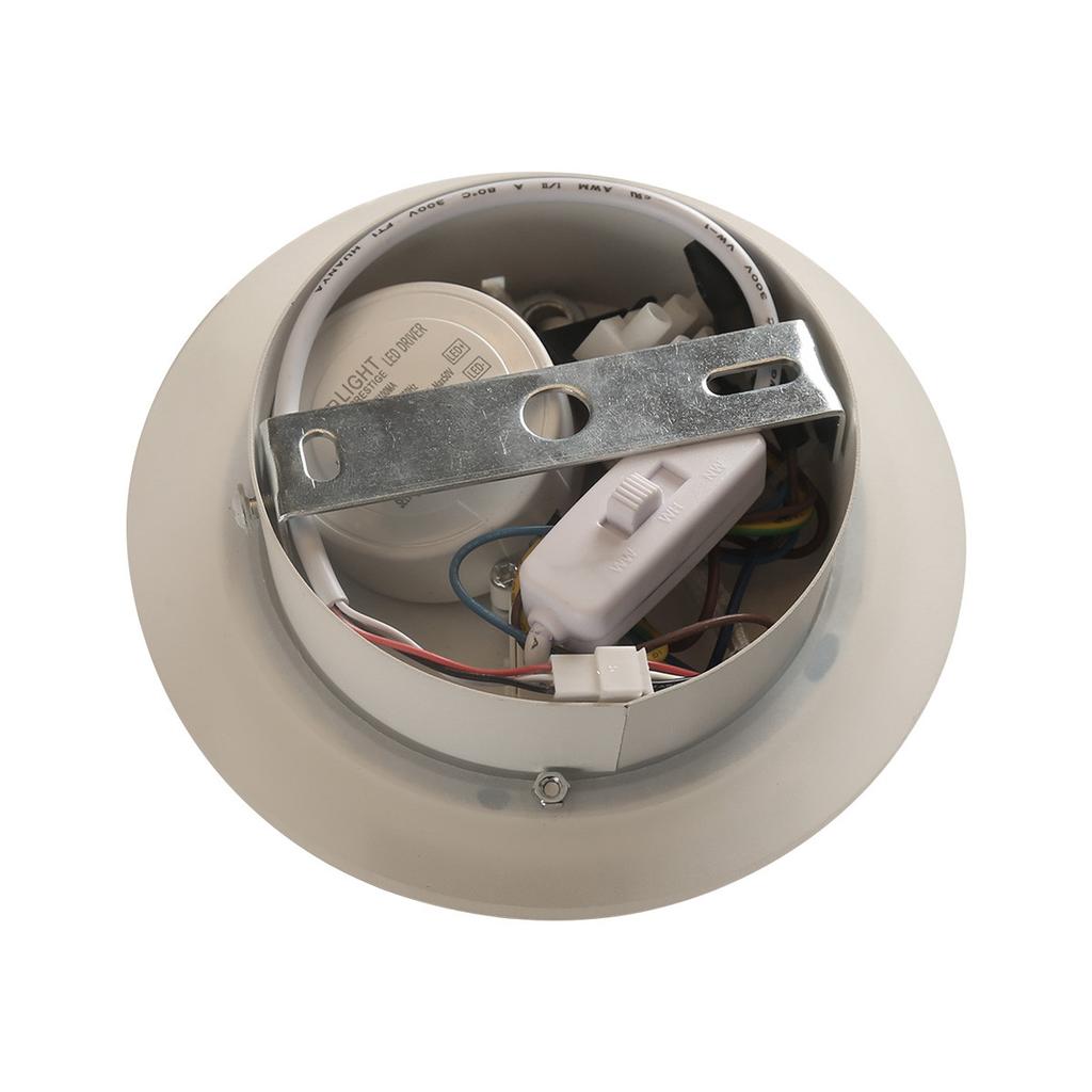 Modern Round Black Wall Sconce Spot Swivel 1Xgu10 + 5W LED Variable Color Parma Light Prestige