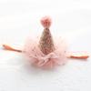 Glitter Birthday Hat Hair Accessory Shiny Star Decor Headwear for Kids Birthday Party Holiday Cosplay Dress Up Favors