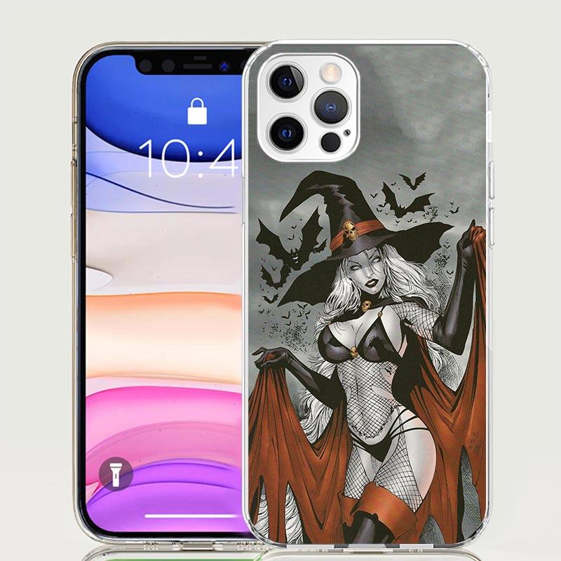 Sexy Halloween Beauty Girls Phone Case for Apple iPhone 17 Air 16 15 Plus 14 + 13 Mini 12 11 Pro Max 7 8 SE 16Max Soft Shell Cov