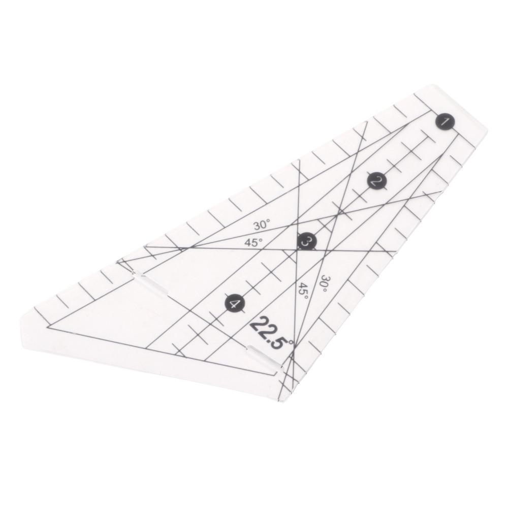 22.5 Degree Angle Patchwork Ruler Acrylic Sewing Stencil Tool Sewing Template Ruler For Sewing DIY