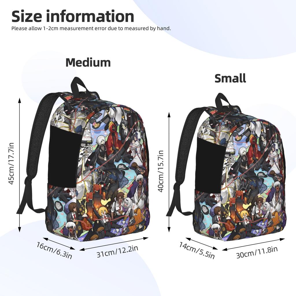 Limbus Company Games Backpack for Men Women Fashion High School Hiking Travel Daypack Laptop Canvas Bags Outdoor