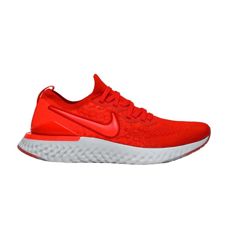 Men's Sneakers Nike Epic React Flyknit 2 Chile Red Chile Red/Vast Grey-Black-Bright Crimson