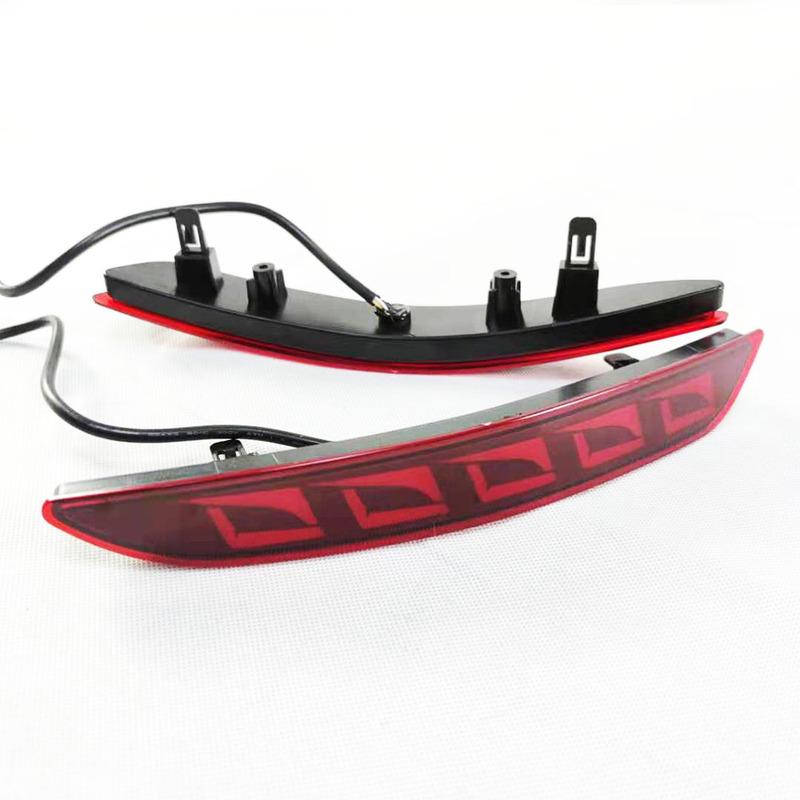 1 Pair Rear Reflector Car LED Rear Bumper Brake Light Dynamic Turn Signal Light For Mazda 3 Mazda3 Axela
