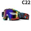 Motorcycle Goggles Water Transfer Off-road Outdoor Riding Sports Glasses Ski Goggles Windproof Glasses