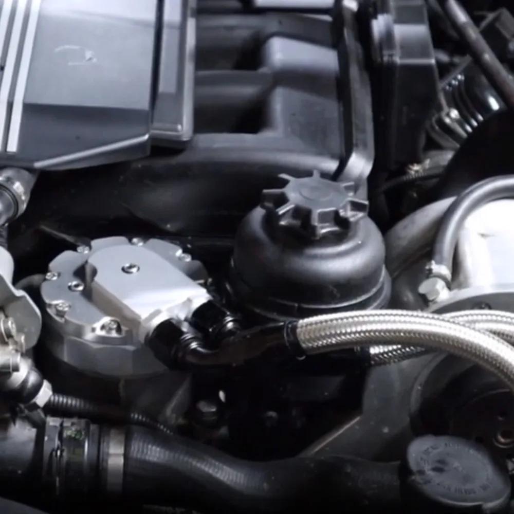 Adaptér chladiče oleje motoru Kryt víčka olejového filtru Pro BMW E46 E36 E39 E60 E61 323i 328i 325i 330i 525i 528i 530i M52 M54