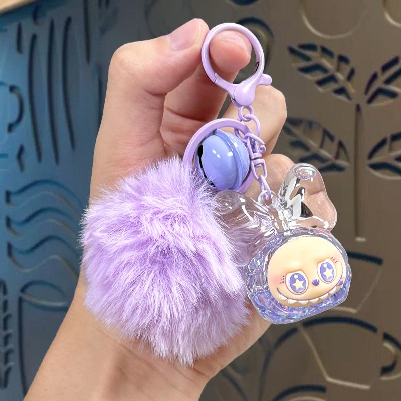 Kreskówkowy Uroczy Portfelik na Monety Labubu i Brelok Etui na Karty – Prezent dla Dzieci i Torebka na Słuchawki