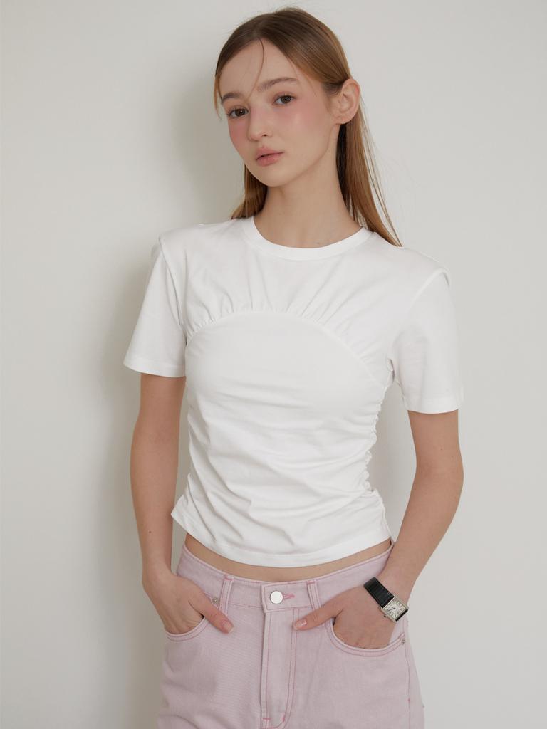 BEIRUT Daisy Bustier T-Shirt White