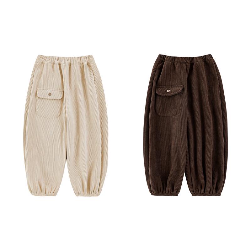 Youyou Boys' Fleece-Lined Corduroy Casual Pants
