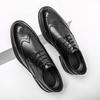 Brock British Derby Shoes Inside Groom Wedding Business Dress Casual Leather Shoes Summer