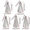5Pcs Rose Frosting Tube Tips Stainless Steel Nozzles Pastry 3D Wedding Cake Russia Trim Tool