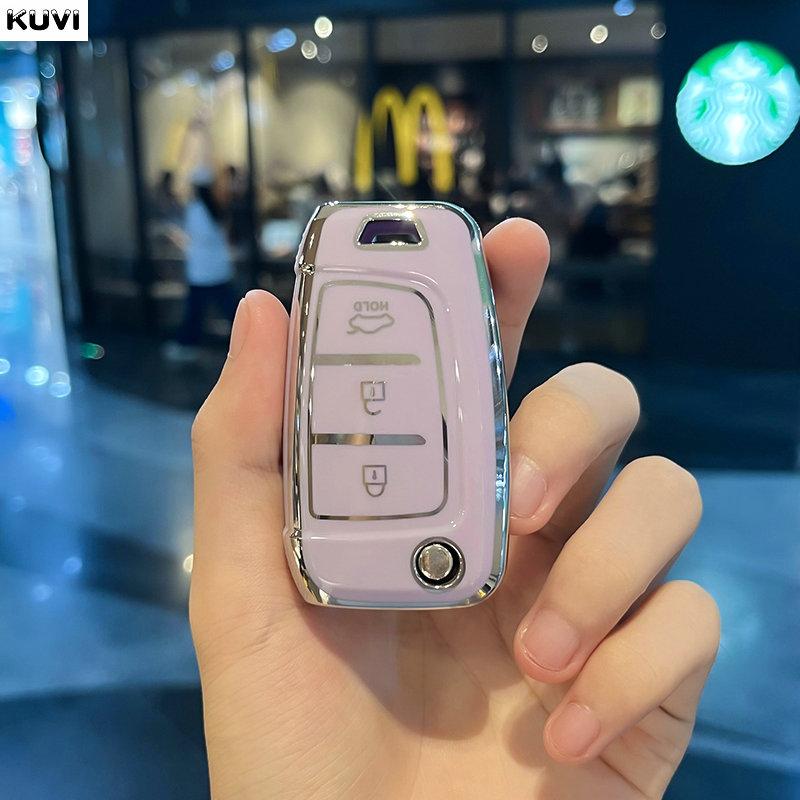 For Hyundai Sonata SantaFe Verna Tucson Celesta Accent Creta Kona Elantra Solaris I30 I35 I40 Ix35 TPU Car Remote Key Cover Case