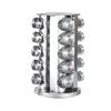 Seasoning Storage Rack, Rotating Storage Rack, Kitchen Stainless Steel Seasoning Jar Set, Rotating Seasoning Bottle,20/16/12pcs,