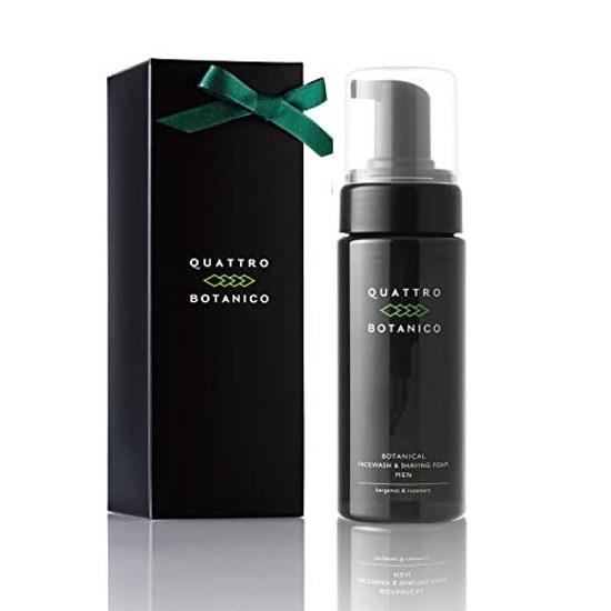 Fathers Day Quattro Botanico Foam Cleanser Men Wrapping Dry Skin Botanical Face Wash Shaving Rich Pump Sensitive Mens Moisturizing Skincare Gift 150ml