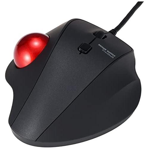 SANWA SUPPLY Trackball cu fir silențios cu 3 butoane optic MA-TB128BK