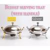 Stainless Steel Buffet Serving Tray Set Food Tray  Chafing Dish Soup Warmer Tray Set