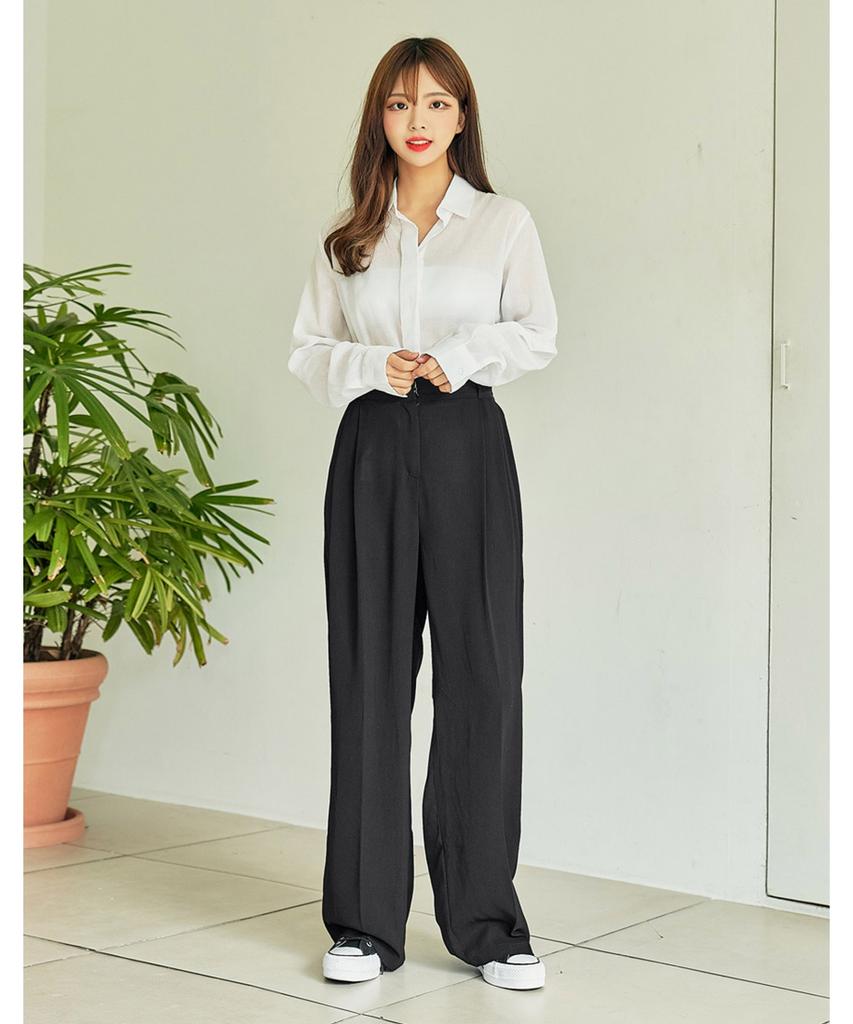 VANAKE Tinoa Pintuck Slacks _Ob14Slme18Z