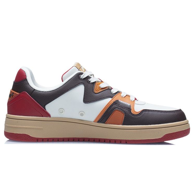 Li Ning Non-Slip Wear-Resistant Low-Top Skate Shoes Men Skate Shoes Bull-Red AGCR317-5
