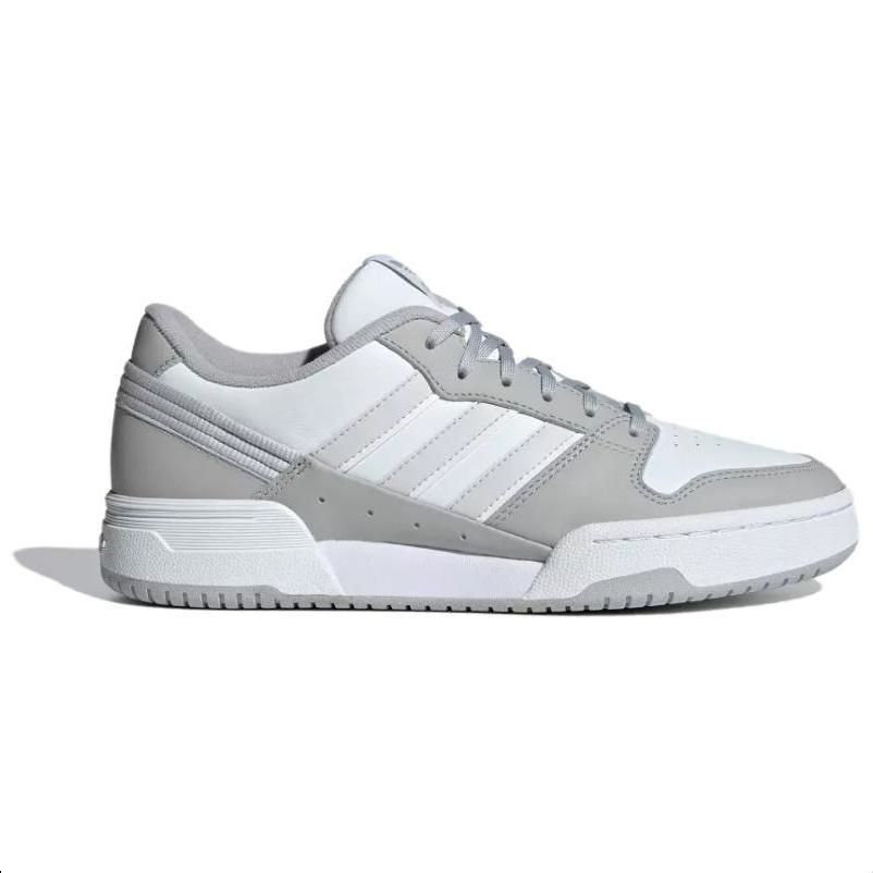 Adidas Originals Team Court 2 Comfortable Casual Non-Slip Durable Low-Top Skate Shoes Unisex Sneakers White Gray IF1199