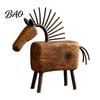 Vintage Horse Figurine Artistic Abstract Figurine, Rustic Statue for Desk Sculpture Tray Decoration, Farmhouse Animal Shape Home Office