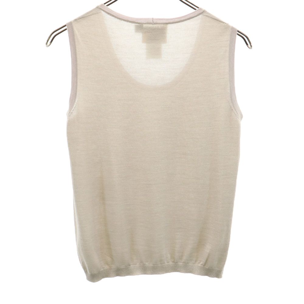 Jil Sander Made In Italy Cashmere Blend Knit Best 36 Beige Women Used