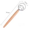 ZISIZ Wooden Handle Danish Dough Whisk