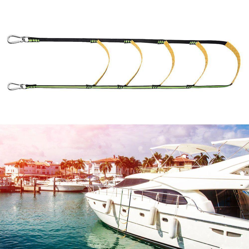 Nylon Boat Rope Ladder 3/4/5 Step Yacht Boat Side Hanging Ladder Boarding Rope Ladder Kayak Use